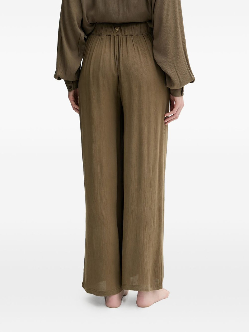 crinkled-effect palazzo pants 3
