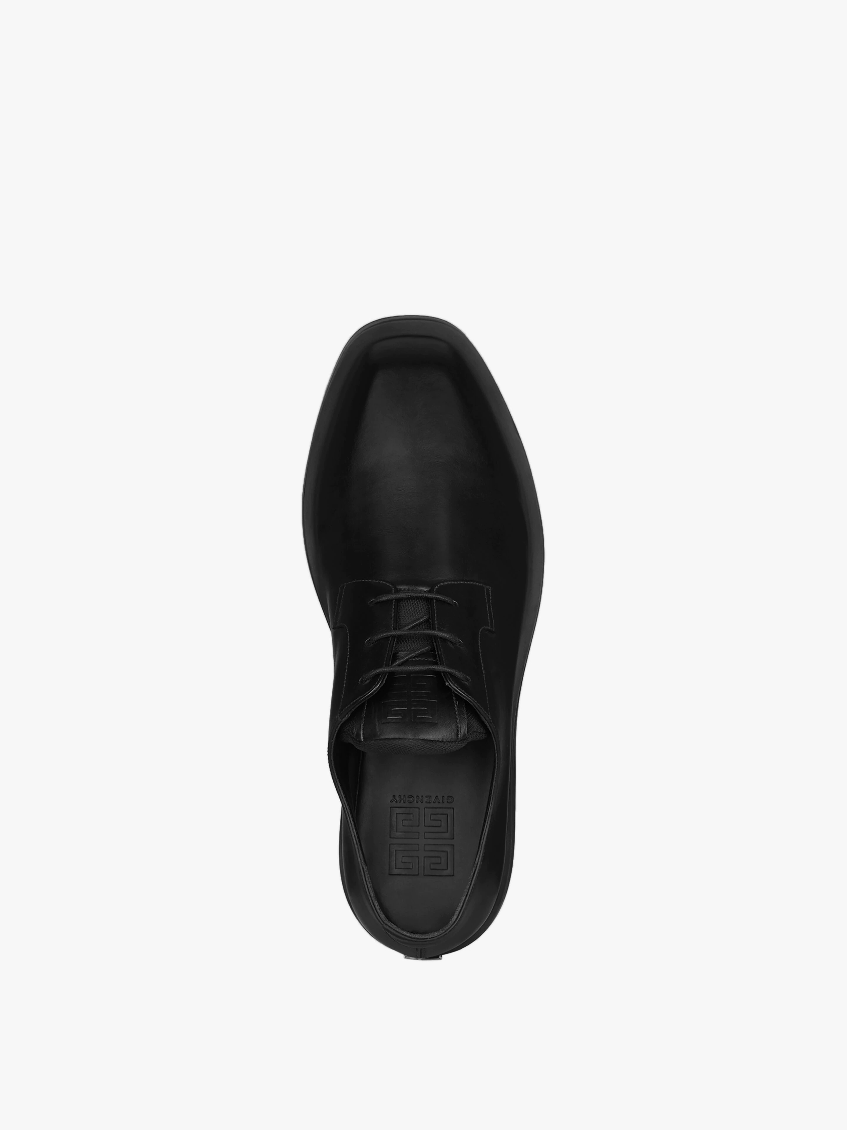 SQUARED DERBIES IN BOX LEATHER - 4