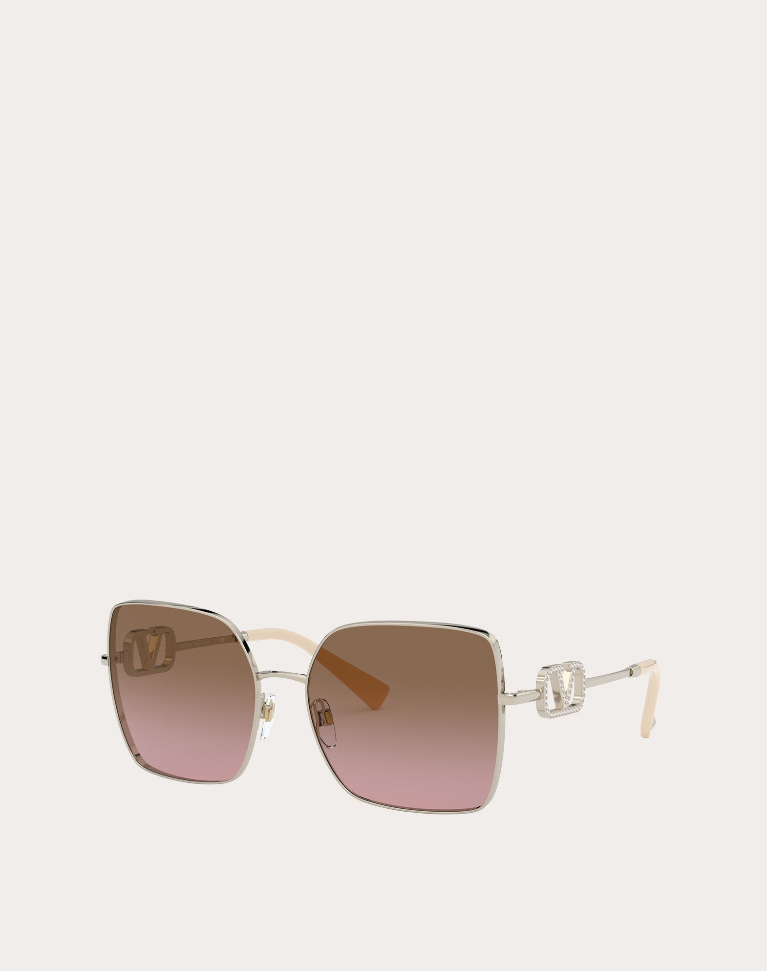 SQUARED METAL FRAME WITH VLOGO SIGNATURE CRYSTALS - 2