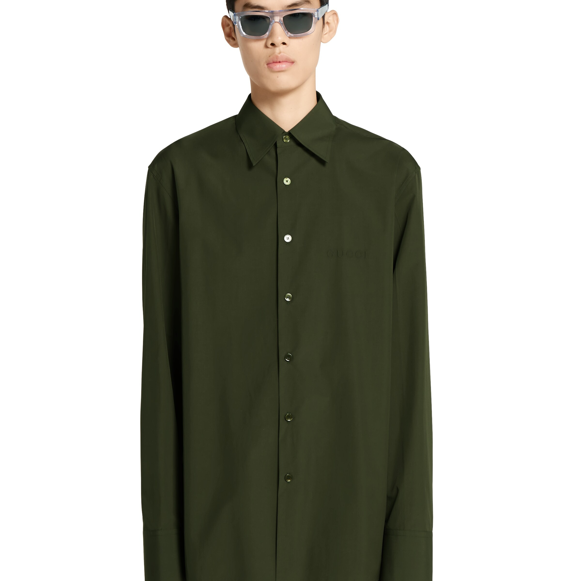 Cotton poplin shirt - 3