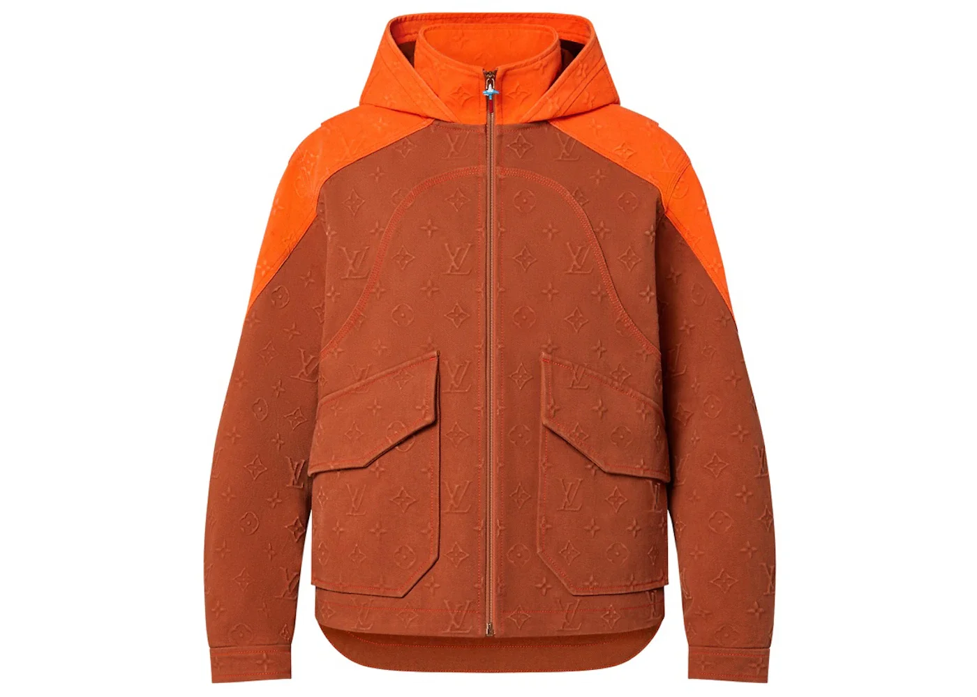 Louis Vuitton Monogram Hooded Denim Jacket Brown - 1