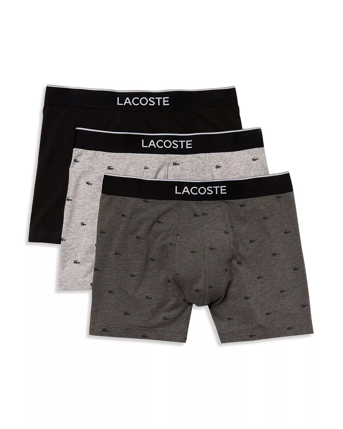 Cotton Stretch Logo Waistband Long Boxer Briefs, Pack of 3 - 1