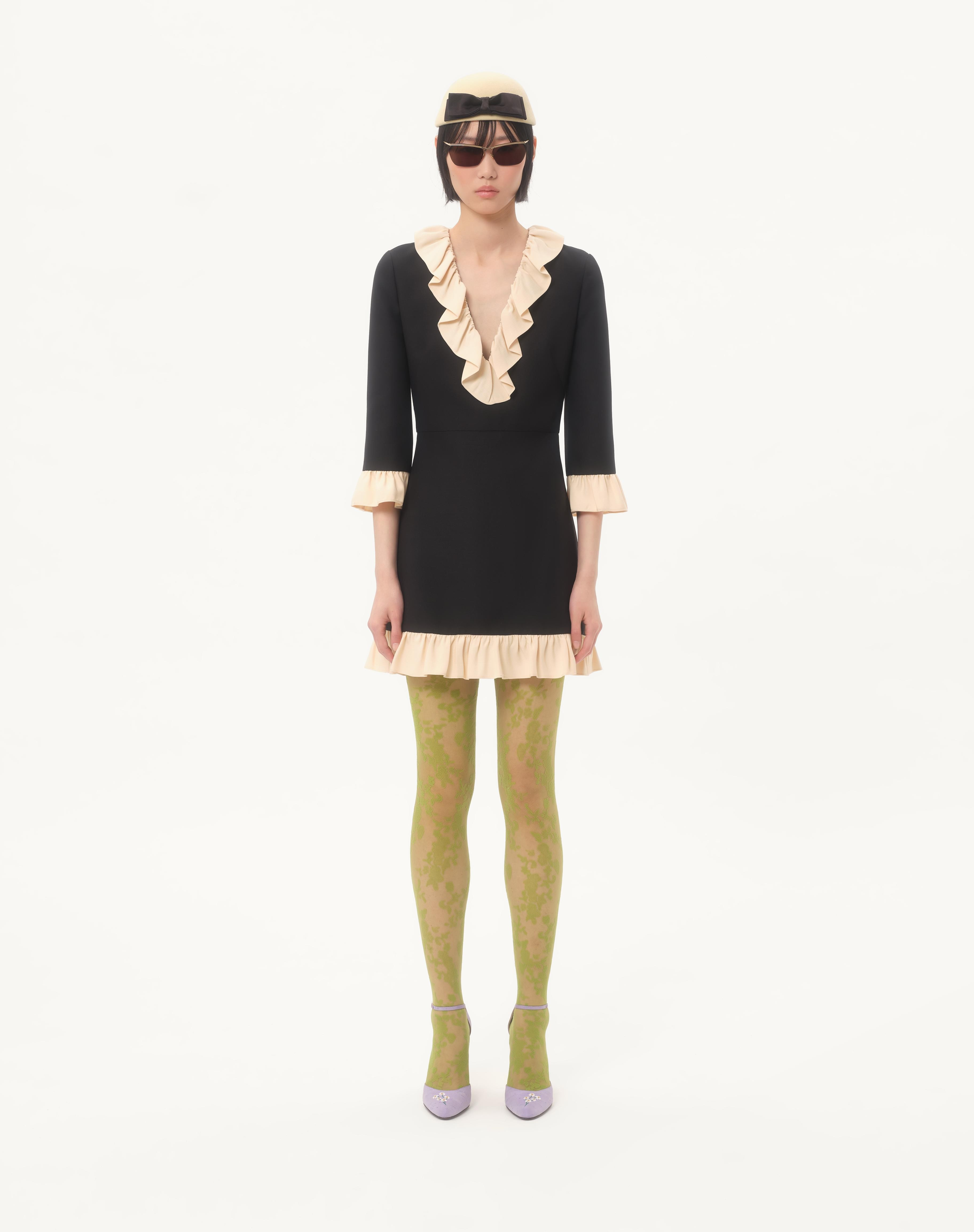 CREPE COUTURE SHORT DRESS - 5