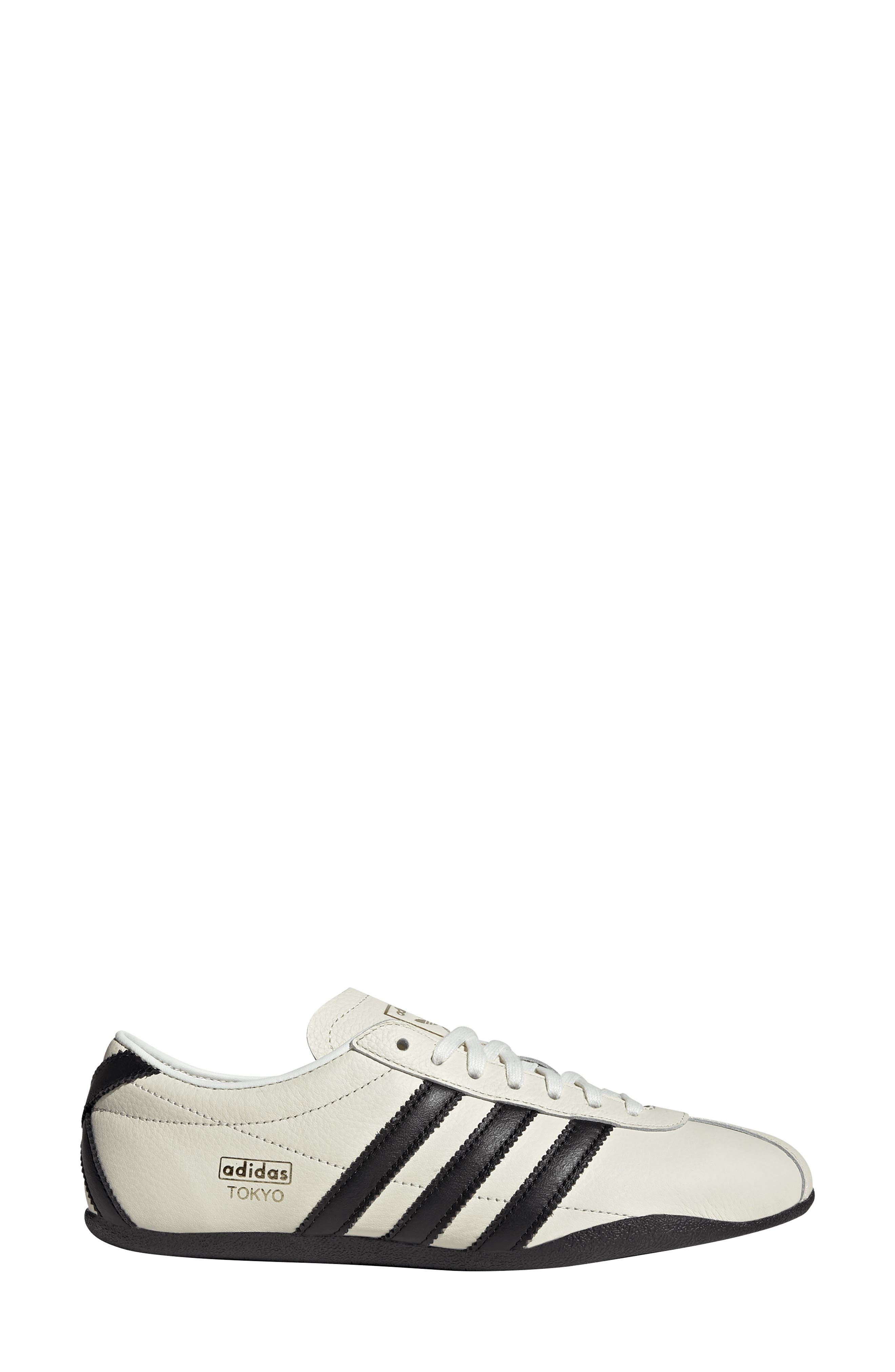 adidas Tokyo Low Top Suede Sneaker in Off White/Black/Gold at Nordstrom - 3