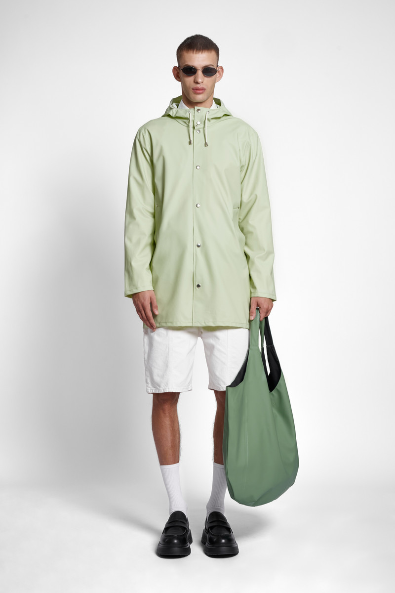 Stutterheim Stockholm Lightweight Raincoat Seafoam Green outlook