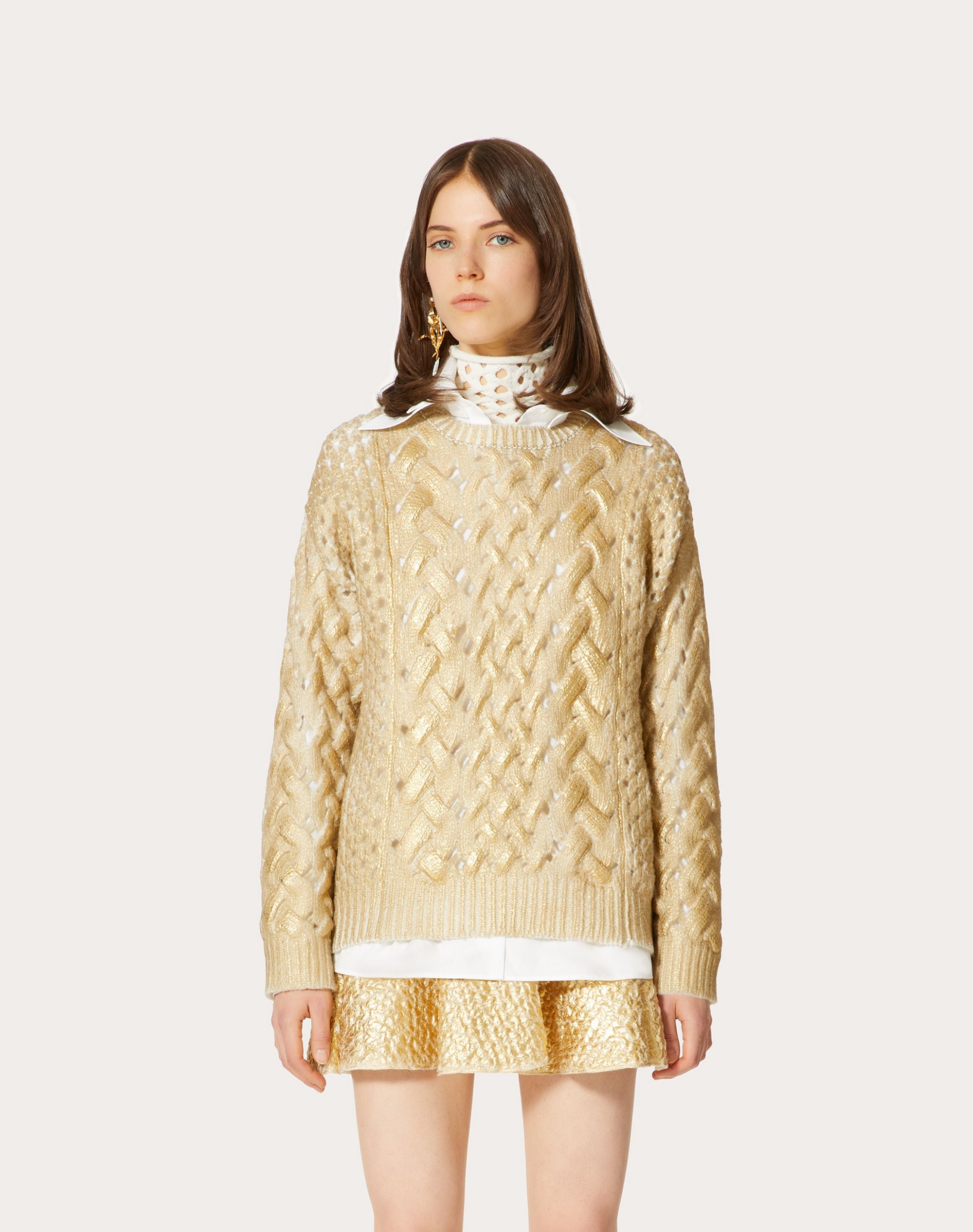 GOLD WOOL SWEATER - 3