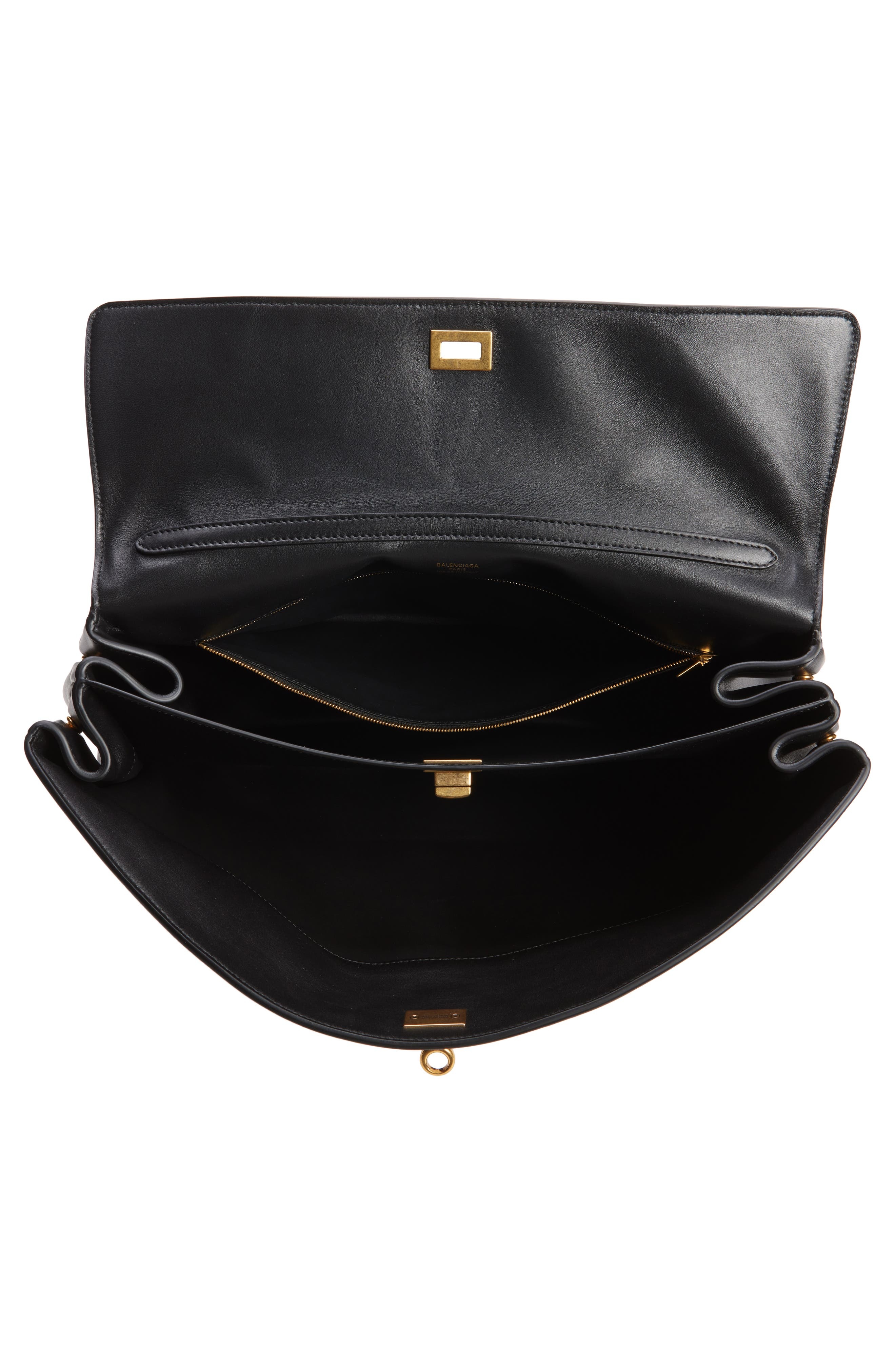 Balenciaga Large Rodeo Leather Shoulder Bag in 1000 Black at Nordstrom - 6
