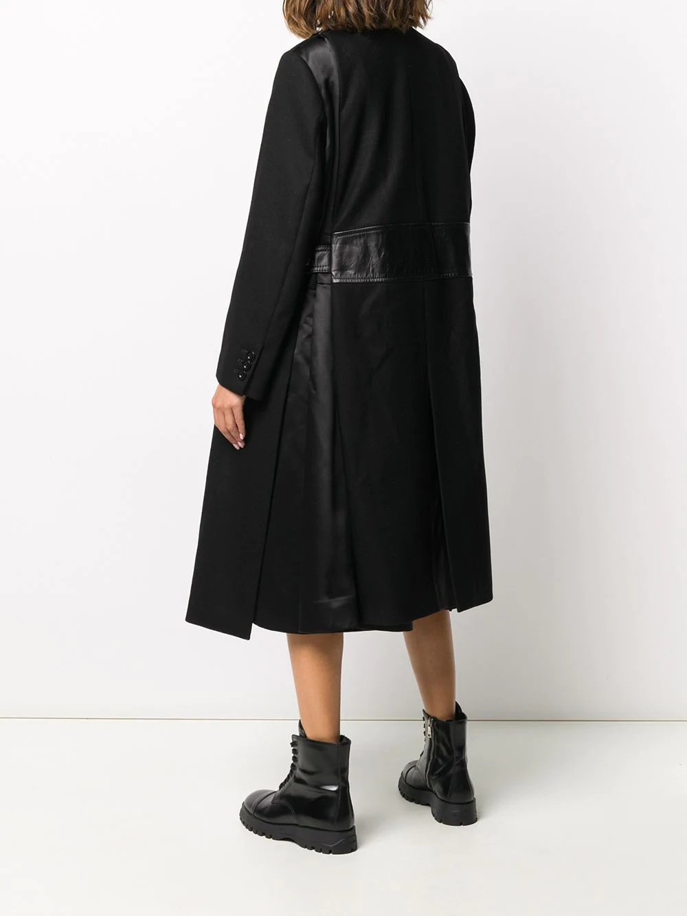 asymmetric zipped coat - 4