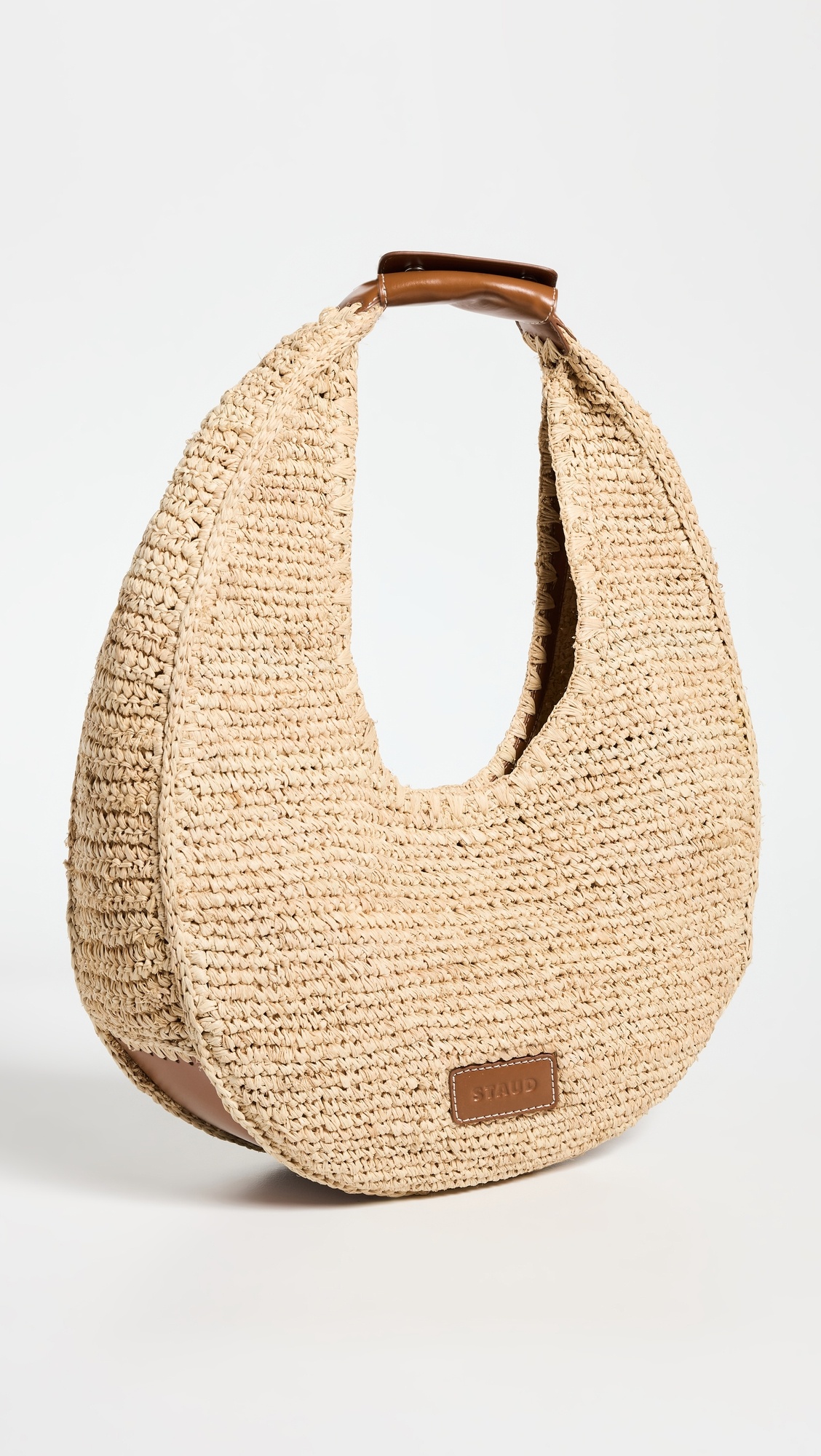 Large Raffia Moon Tote Bag - 2