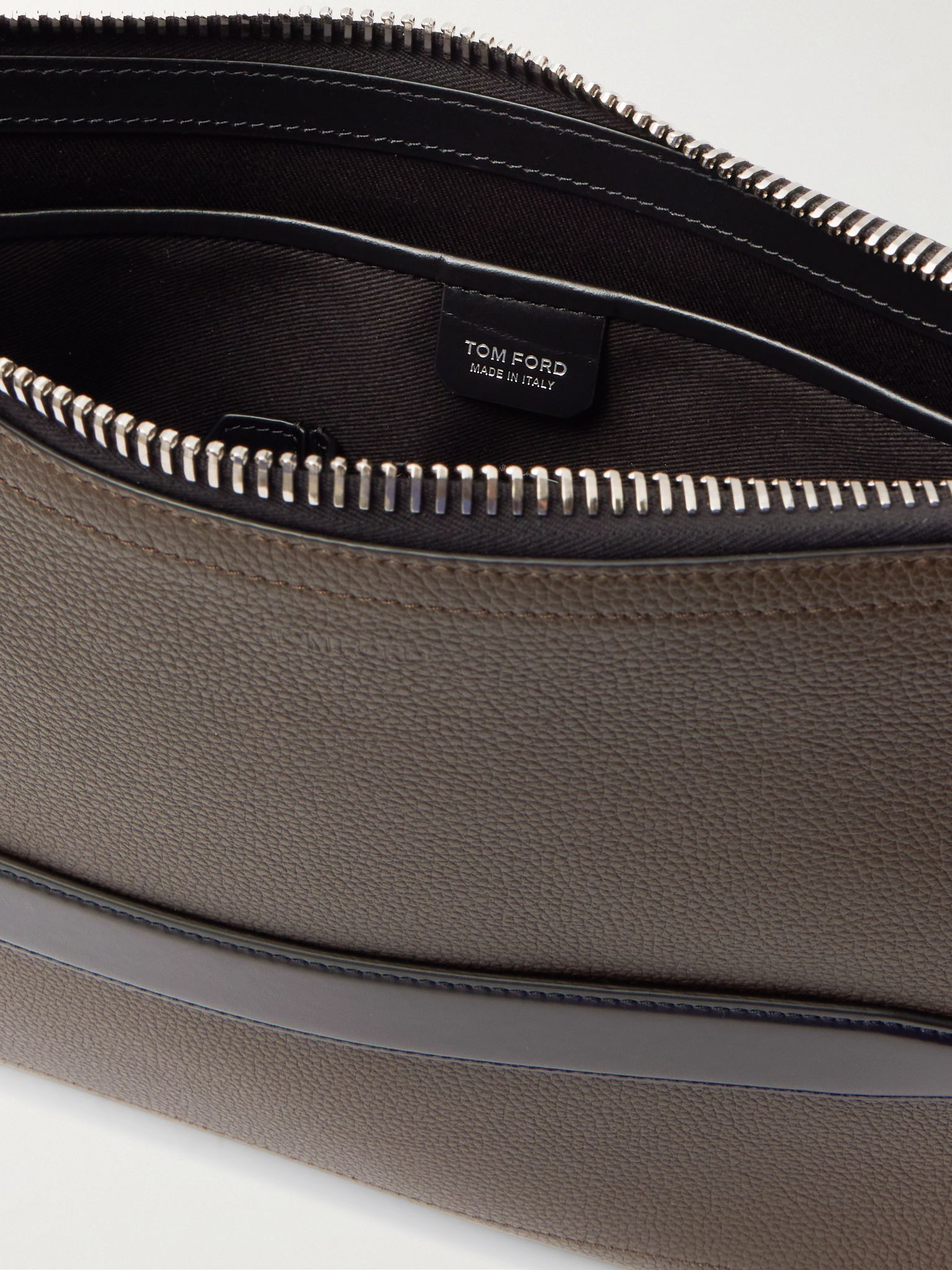 Buckley Pebble-Grain Leather Document Holder Brown - 5