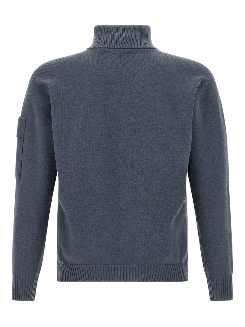 C.P. Company high-neck patch-pocket sweater outlook