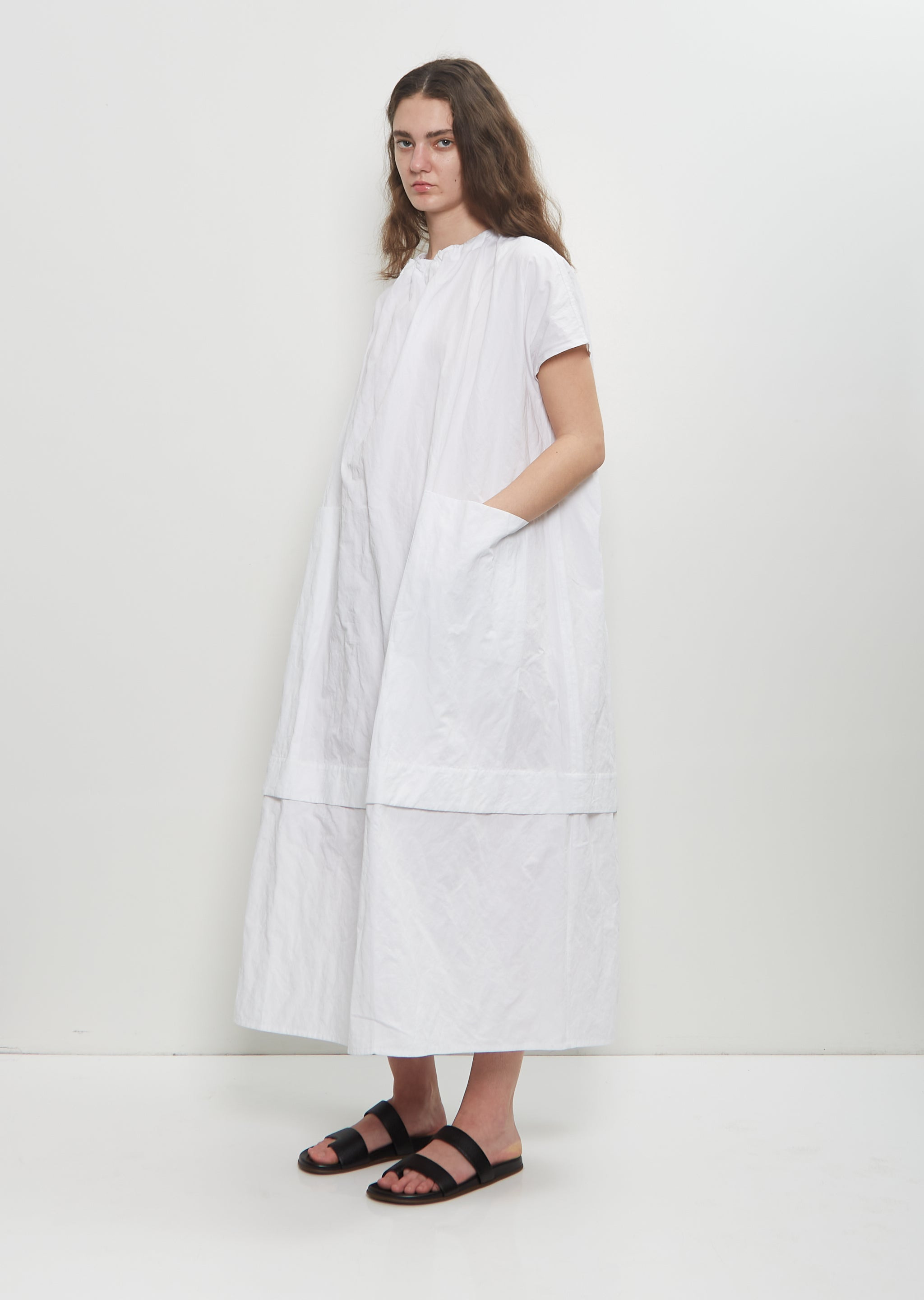 The Poet Metallic Cotton Dress - 4