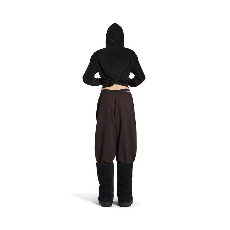 Nologo Baggy Sweatpants in Black/grey 4