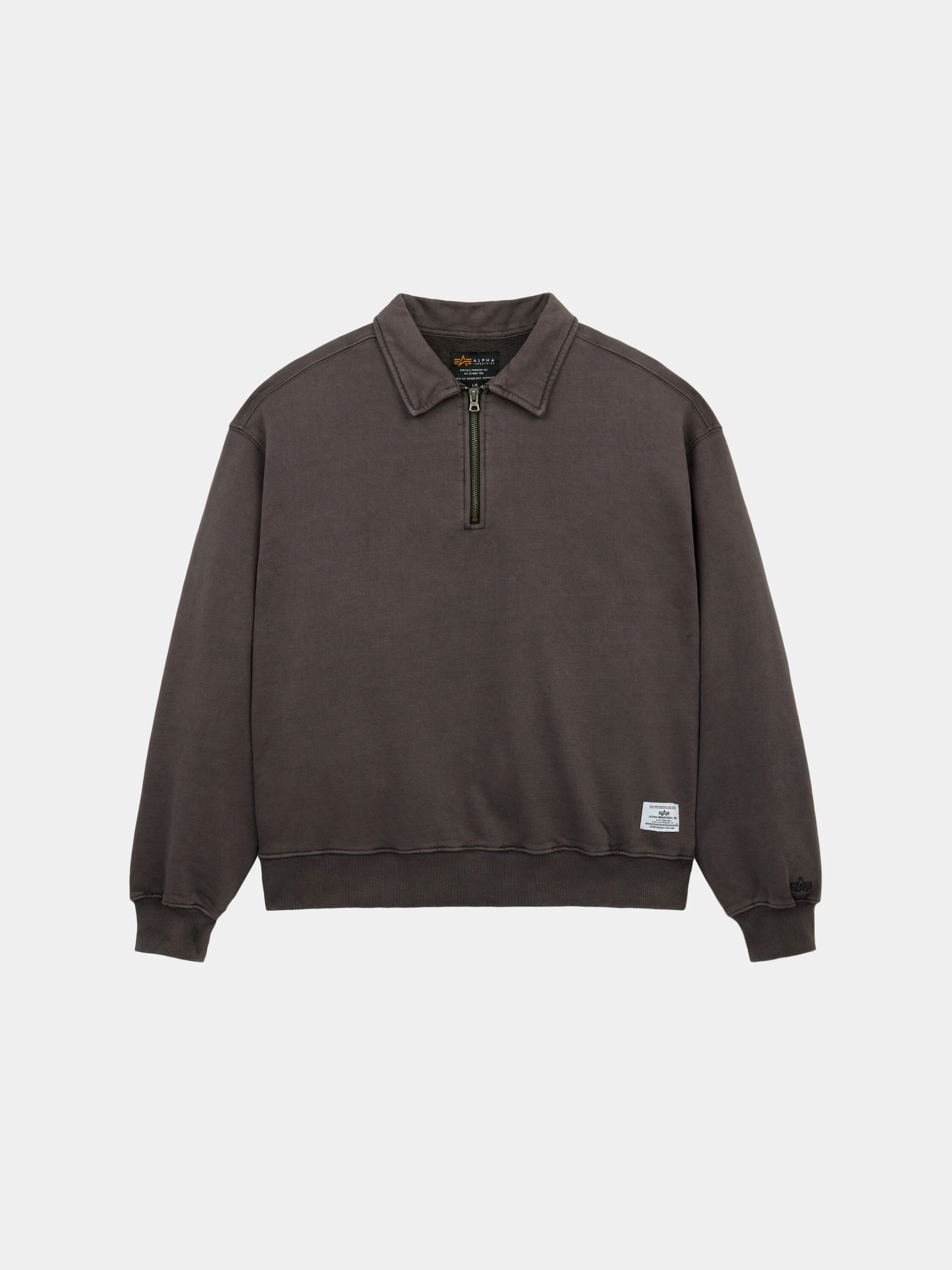 ESSENTIAL 1/4 ZIP BATTLEWASH SWEATSHIRT - 1
