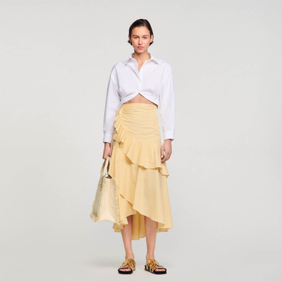 Sandro CROPPED SHIRT WITH TWIST outlook