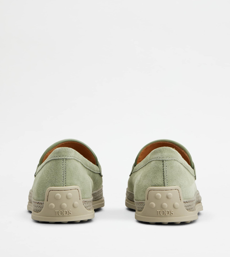 Tod's LOAFERS IN SUEDE - GREEN outlook
