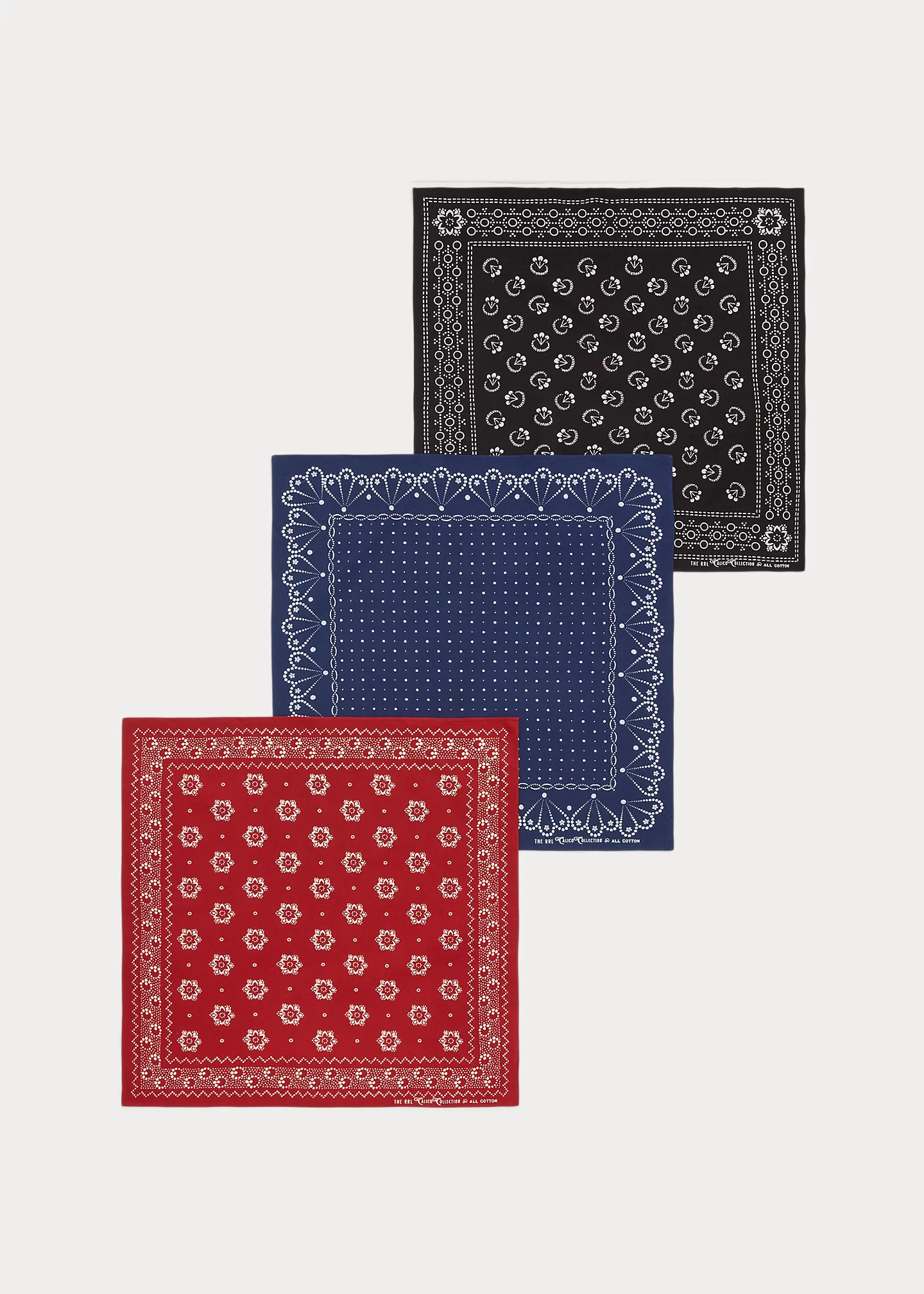 Calico-Print Bandanna 3-Pack - 2