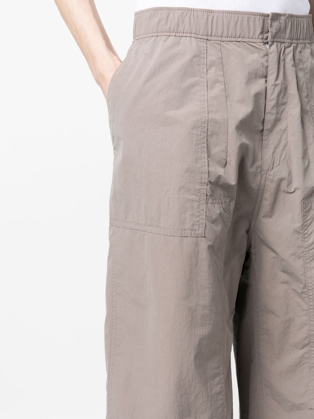 drawstring cotton trousers - 5