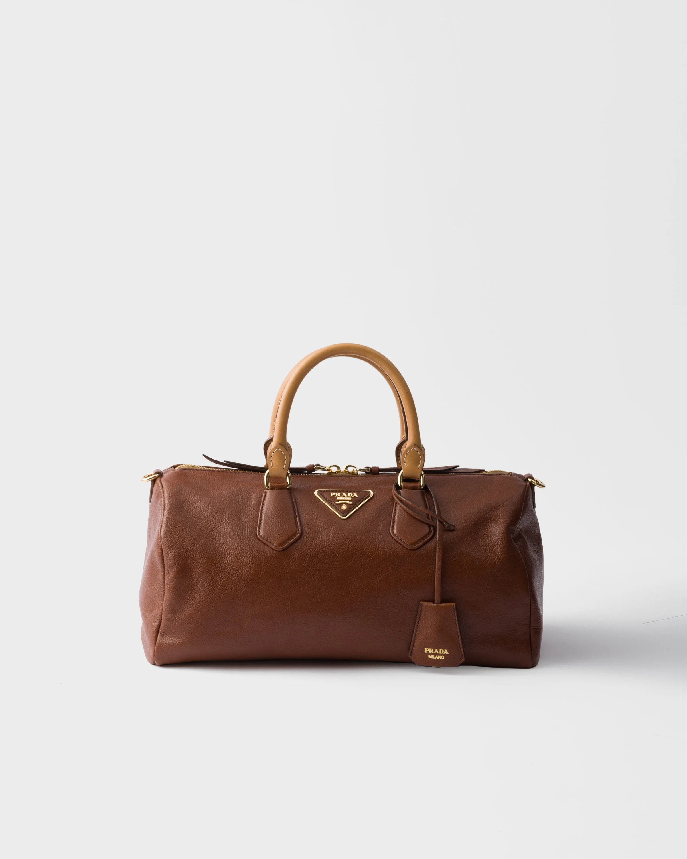 Large leather top-handle bag - 1