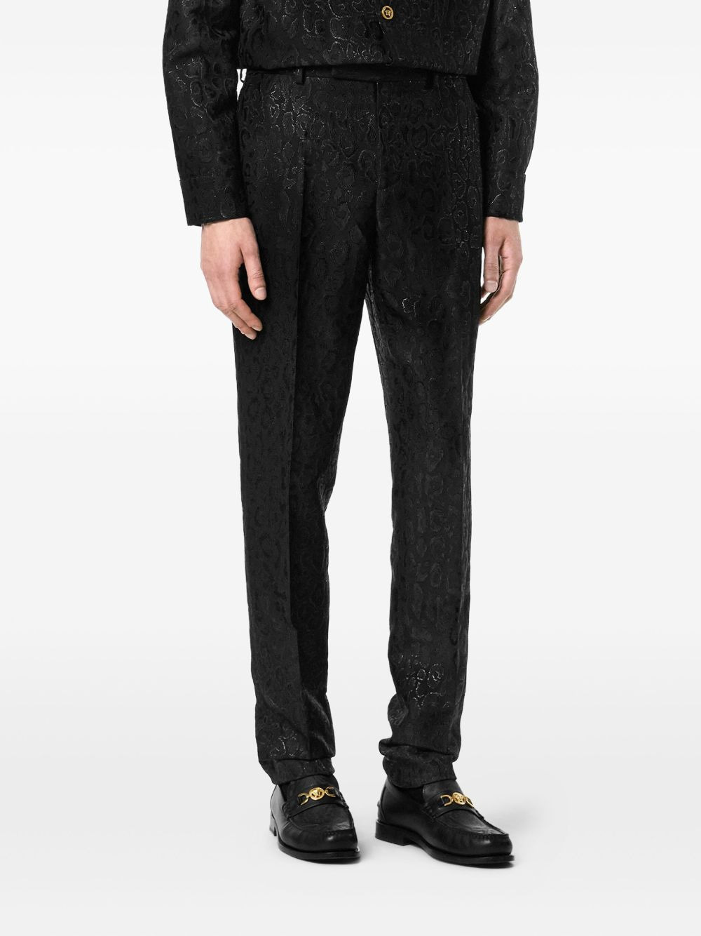 leopard-pattern trousers - 3