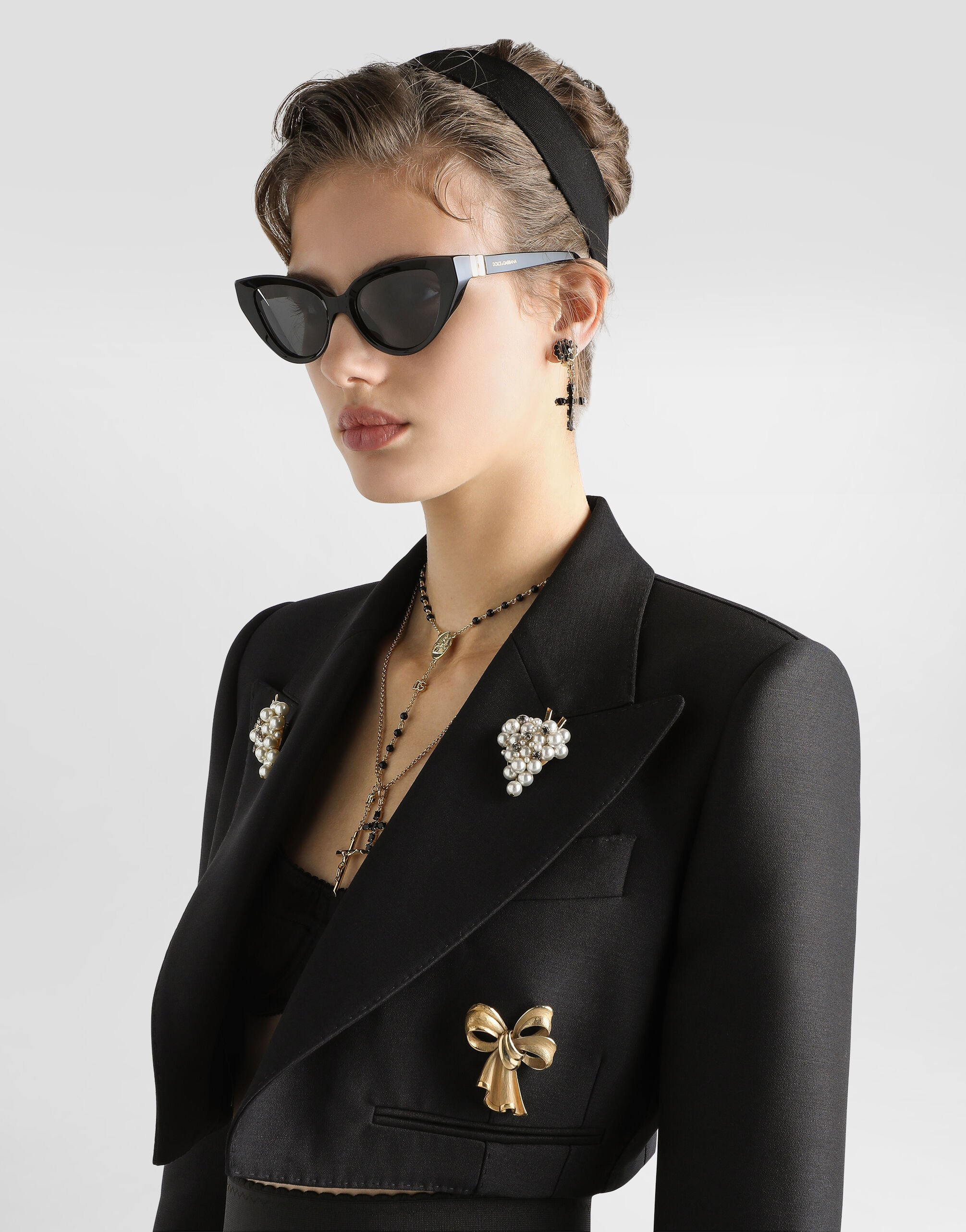 Single-breasted jacket in faille - 4