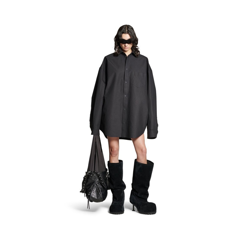 BALENCIAGA Outerwear Shirt Large Fit in Black outlook