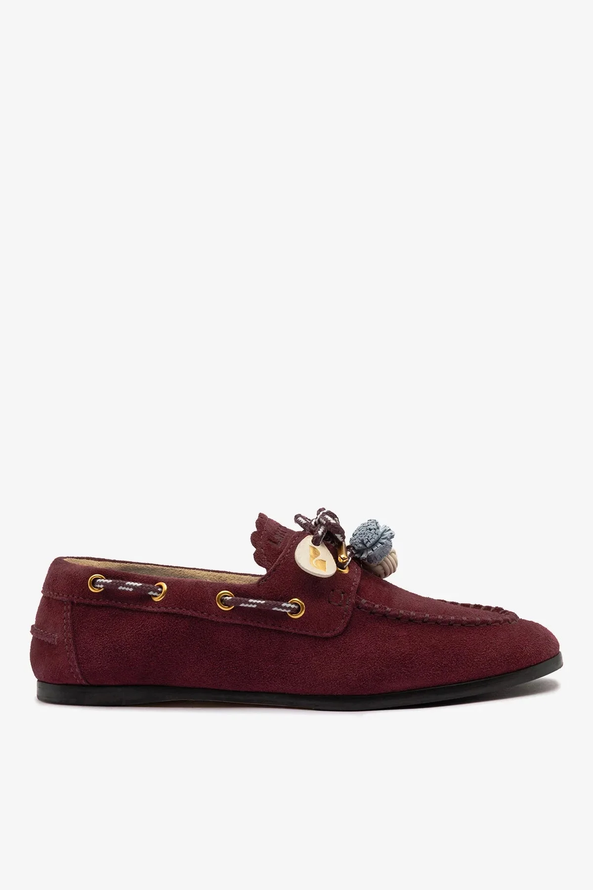 Cyprus Boat Shoe Burgundy Suede - 1