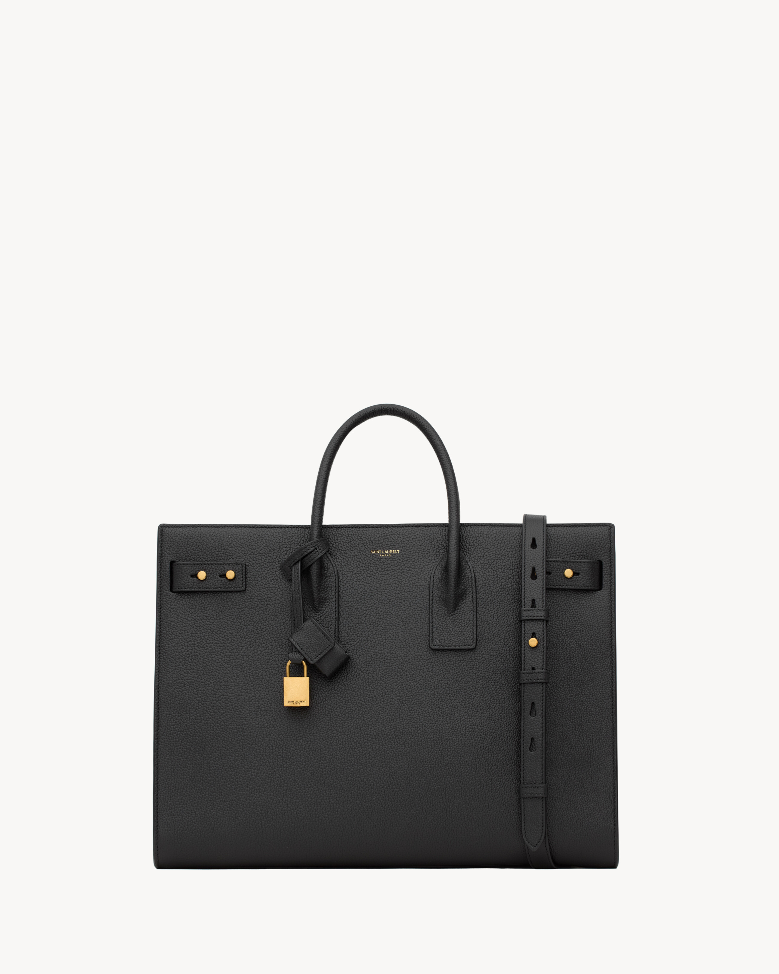 SAC DE JOUR THIN LARGE IN GRAINED LEATHER - 1