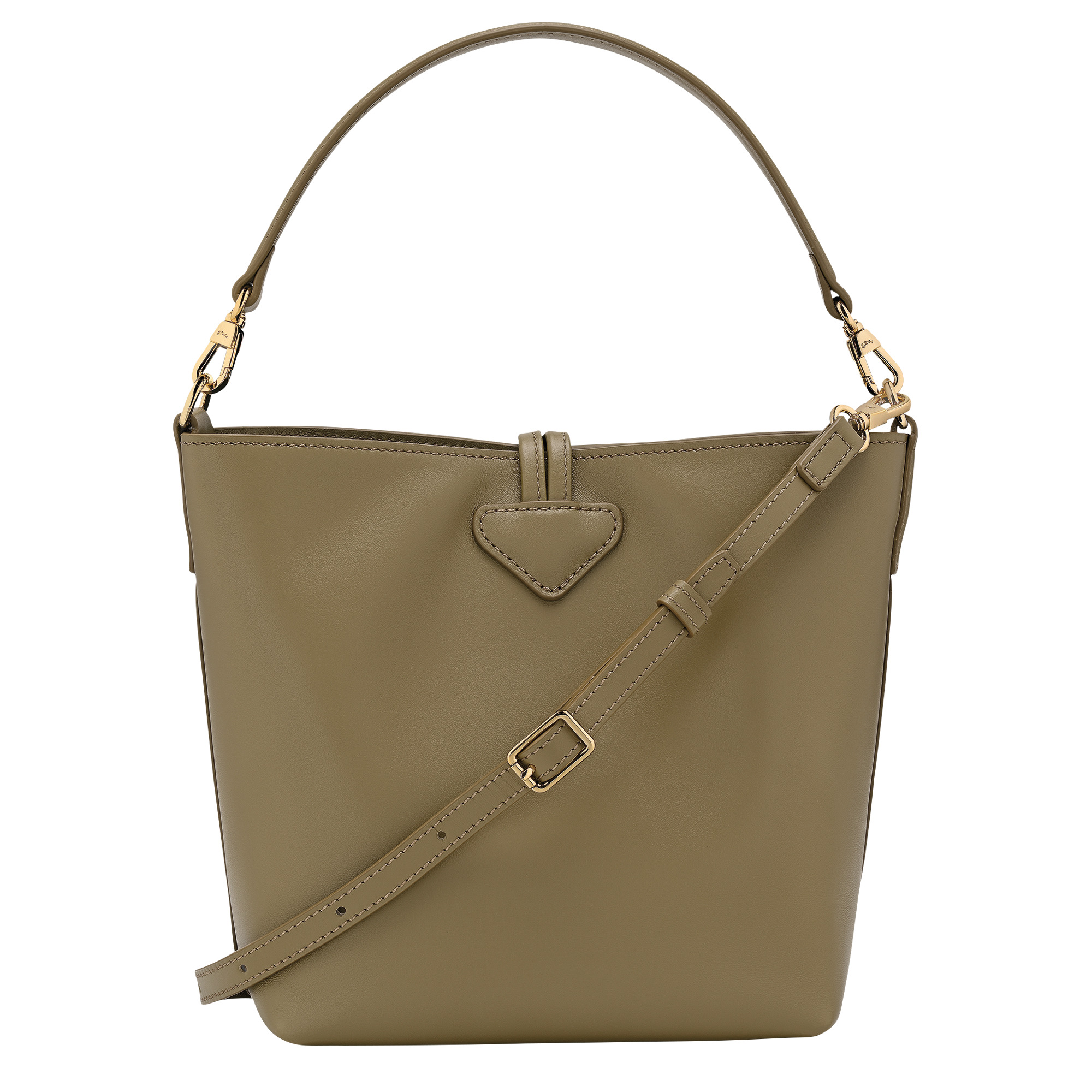 Le Roseau XS Bucket bag Olive - Leather - 4