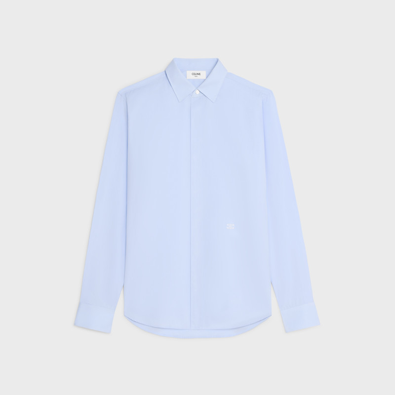 loose shirt in cotton poplin 1