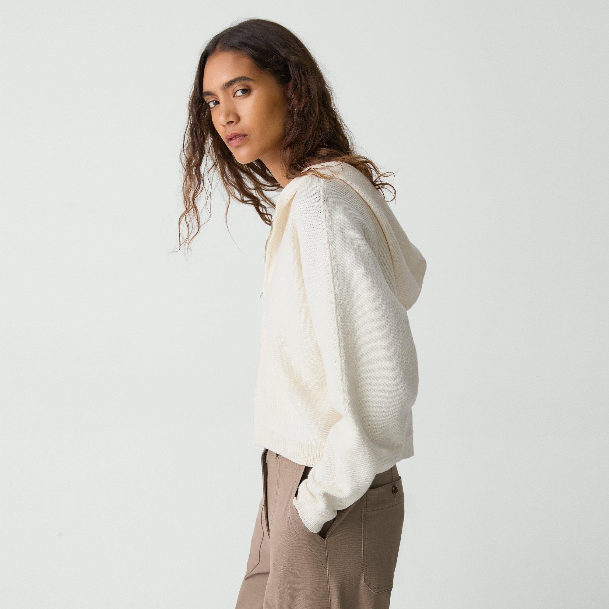 Zip-Up Hoodie in Rounded Cotton - 3
