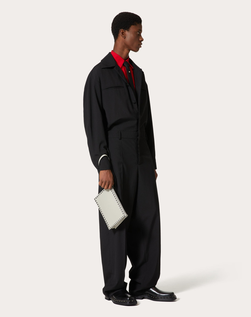 ROCKSTUD CALFSKIN POUCH 2