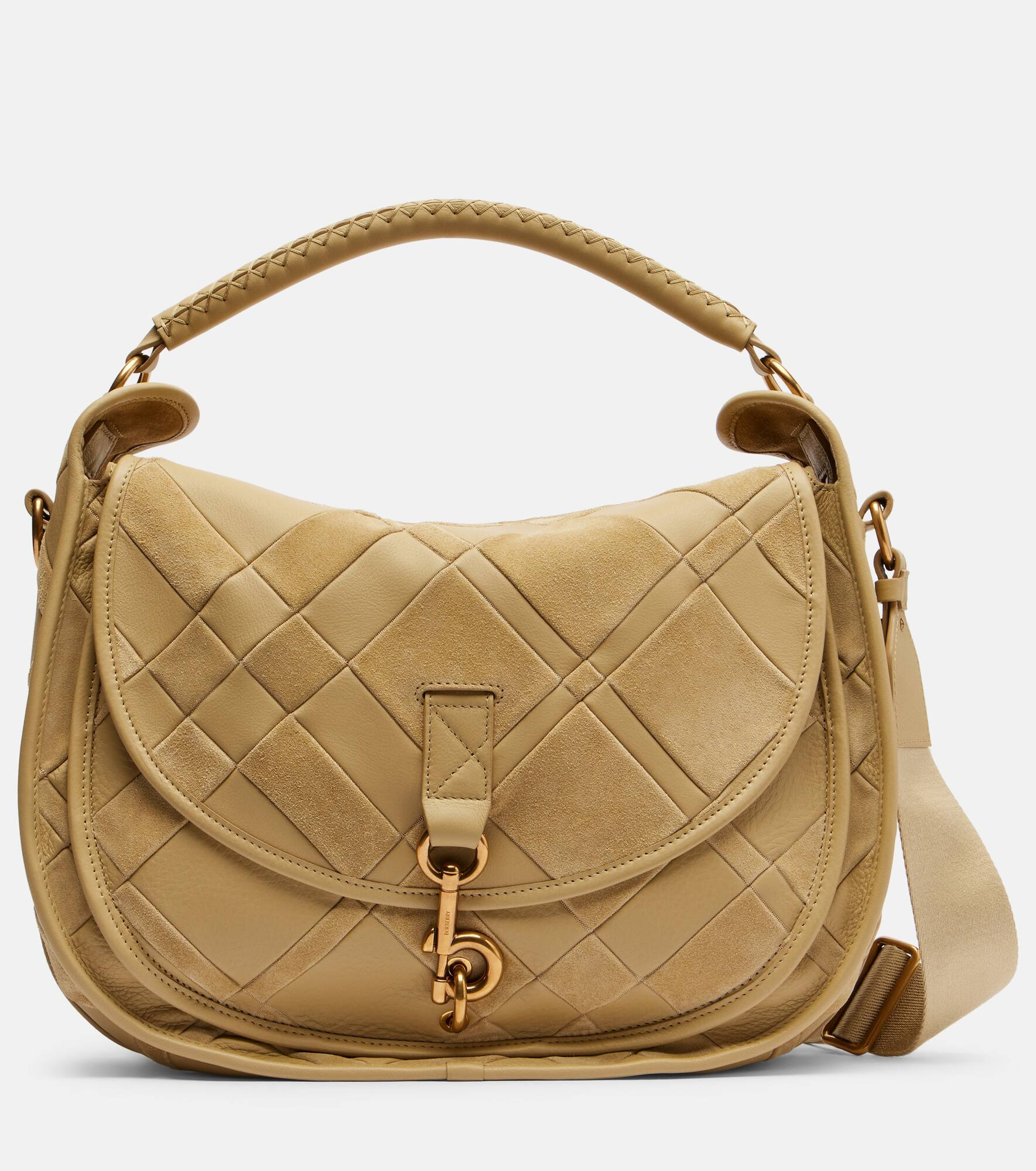 Medium leather shoulder bag - 1