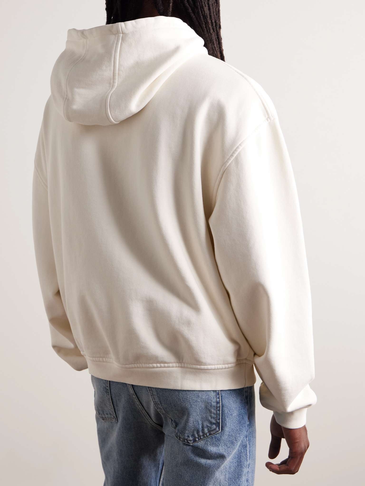 Vintage Racer Logo-Print Cotton-Jersey Hoodie - 3