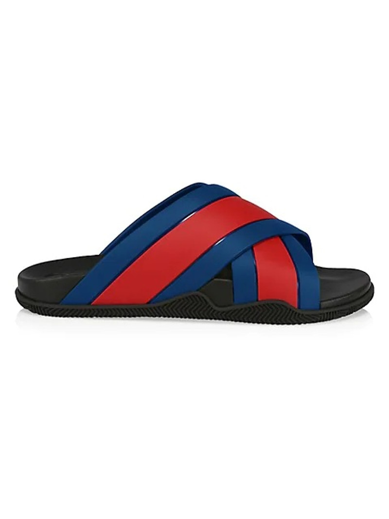Blue & Red Agrado Slip-On Sandals - 1