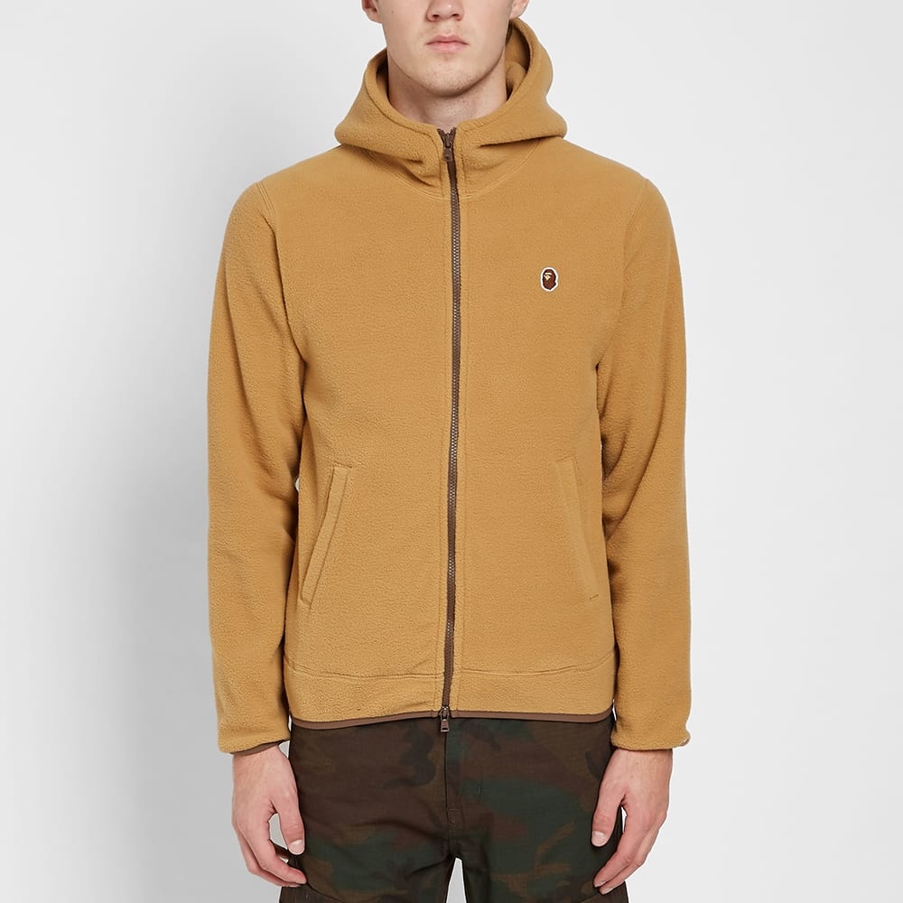 A Bathing Ape Fleece One Point Zip Hoody - 3