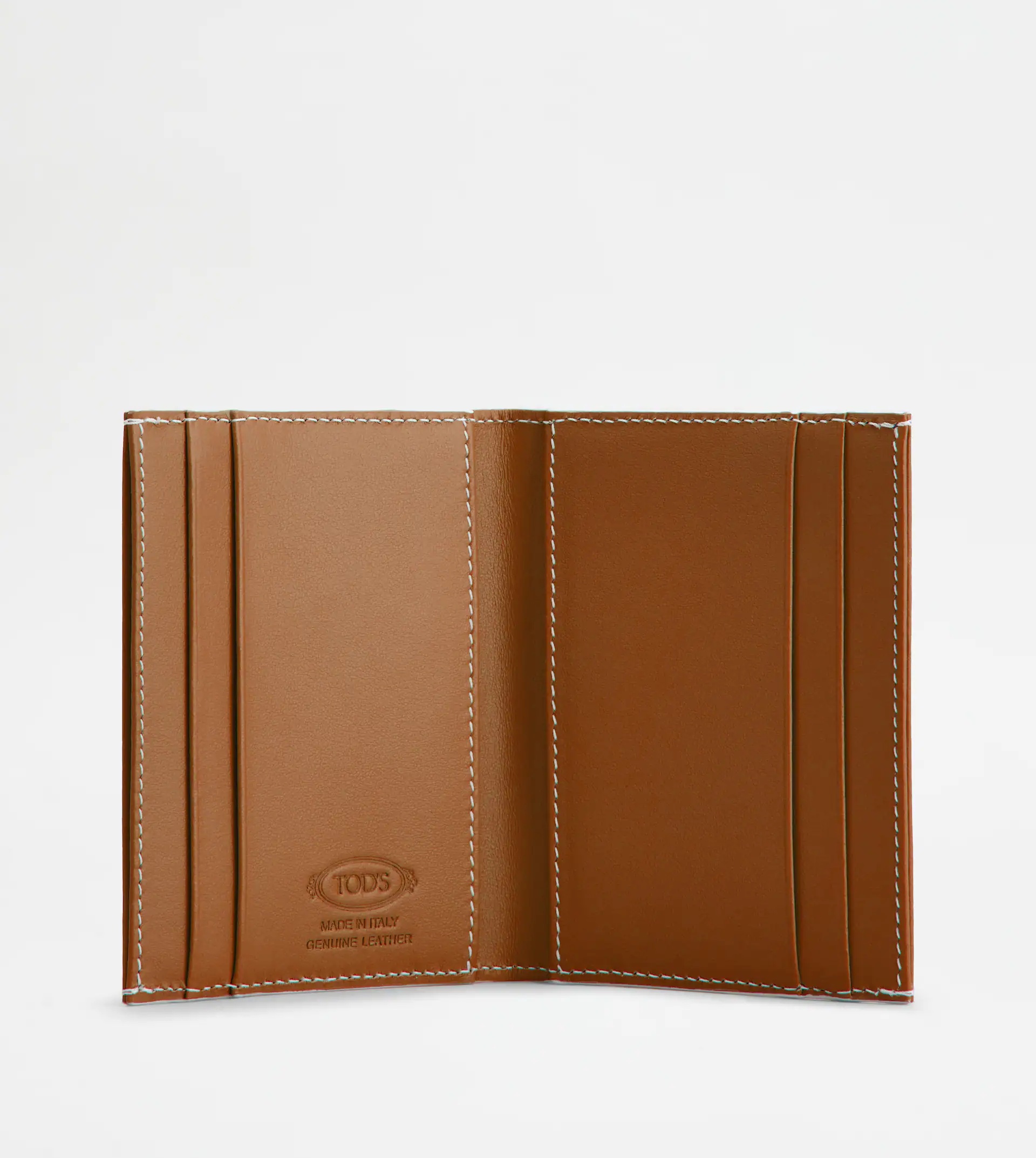 WALLET IN LEATHER - BROWN - 2