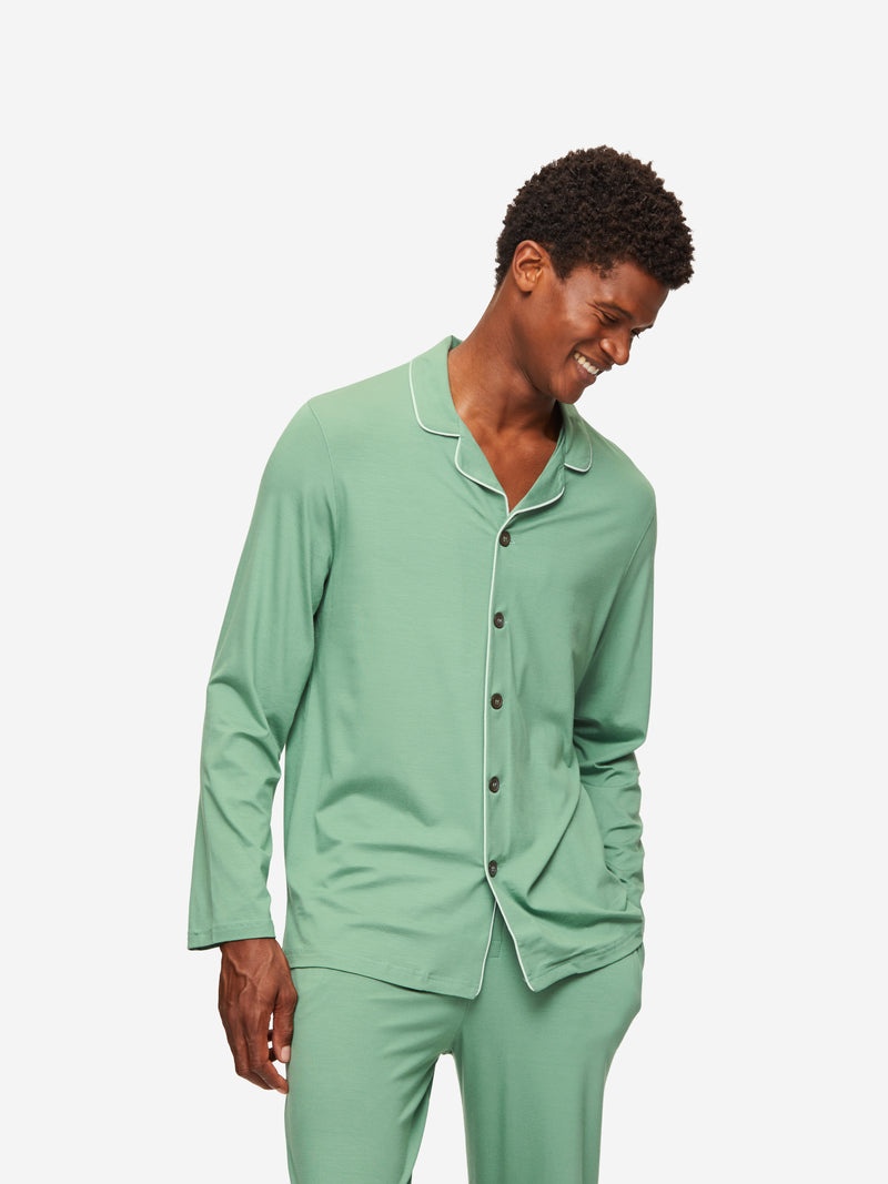 Men's Pyjamas Basel Micro Modal Stretch Sage Green - 2
