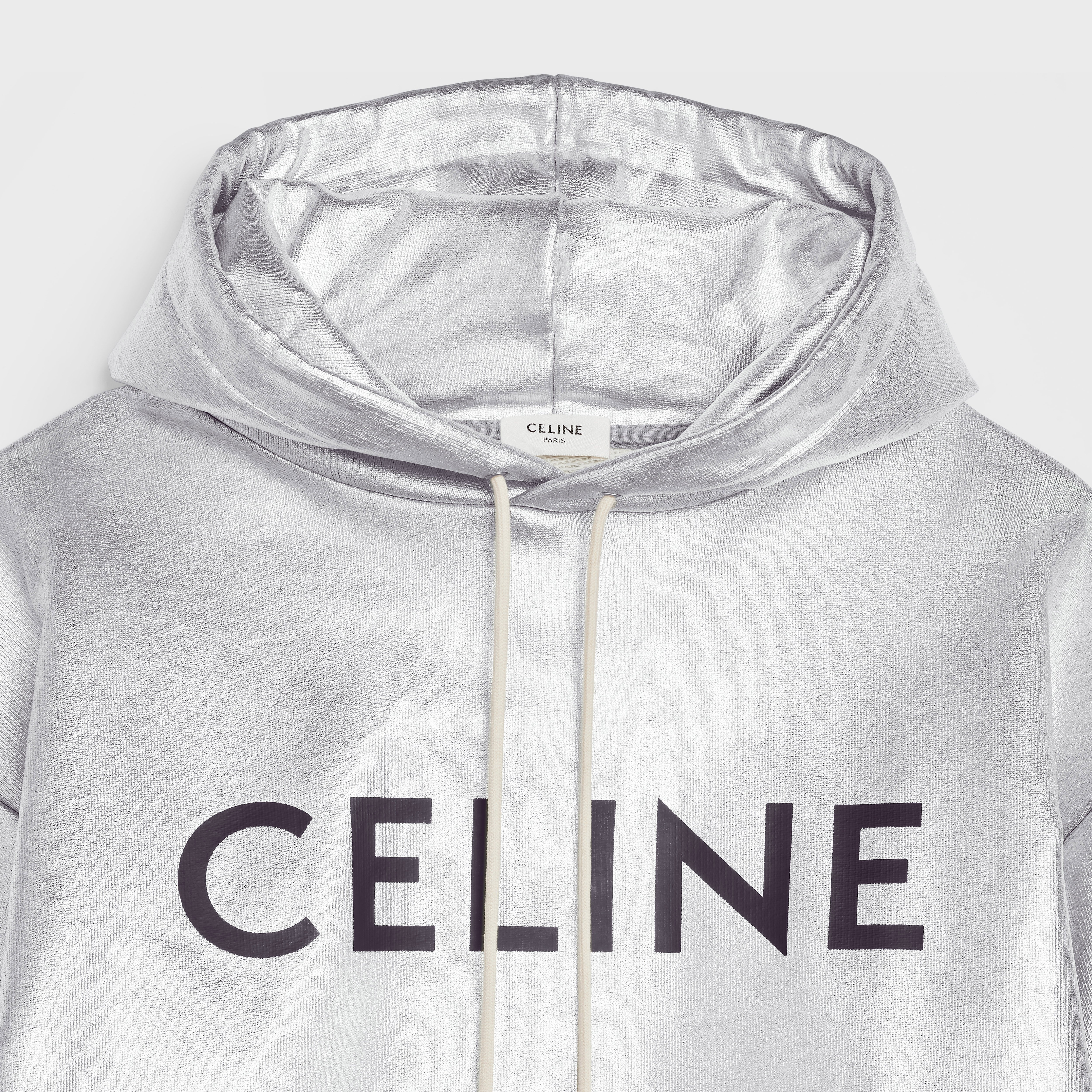 CELINE LOOSE SWEATSHIRT IN COTTON FLEECE - 3