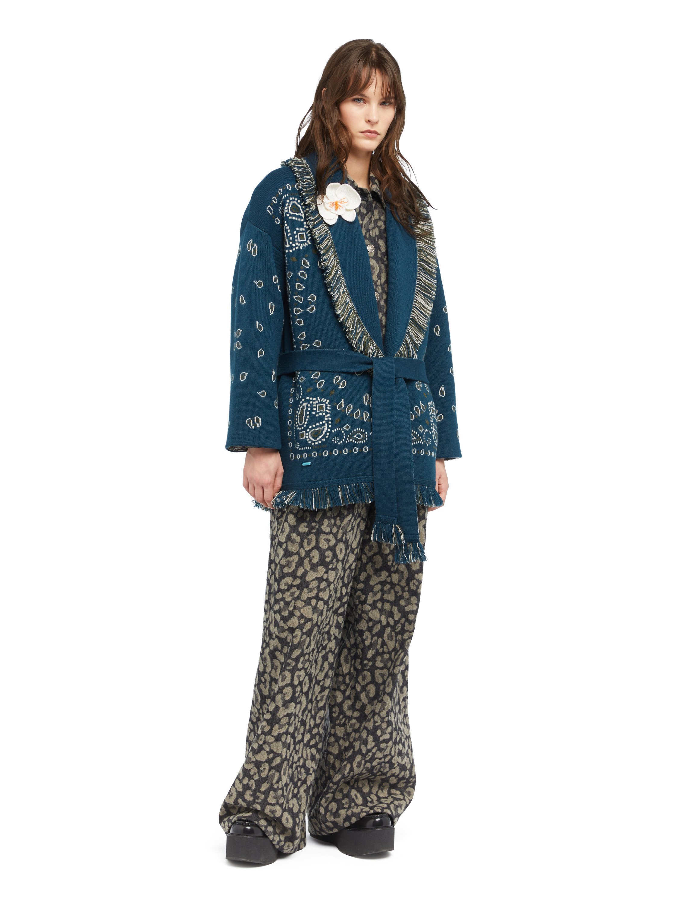 Bandana Jacquard Cardigan - 6