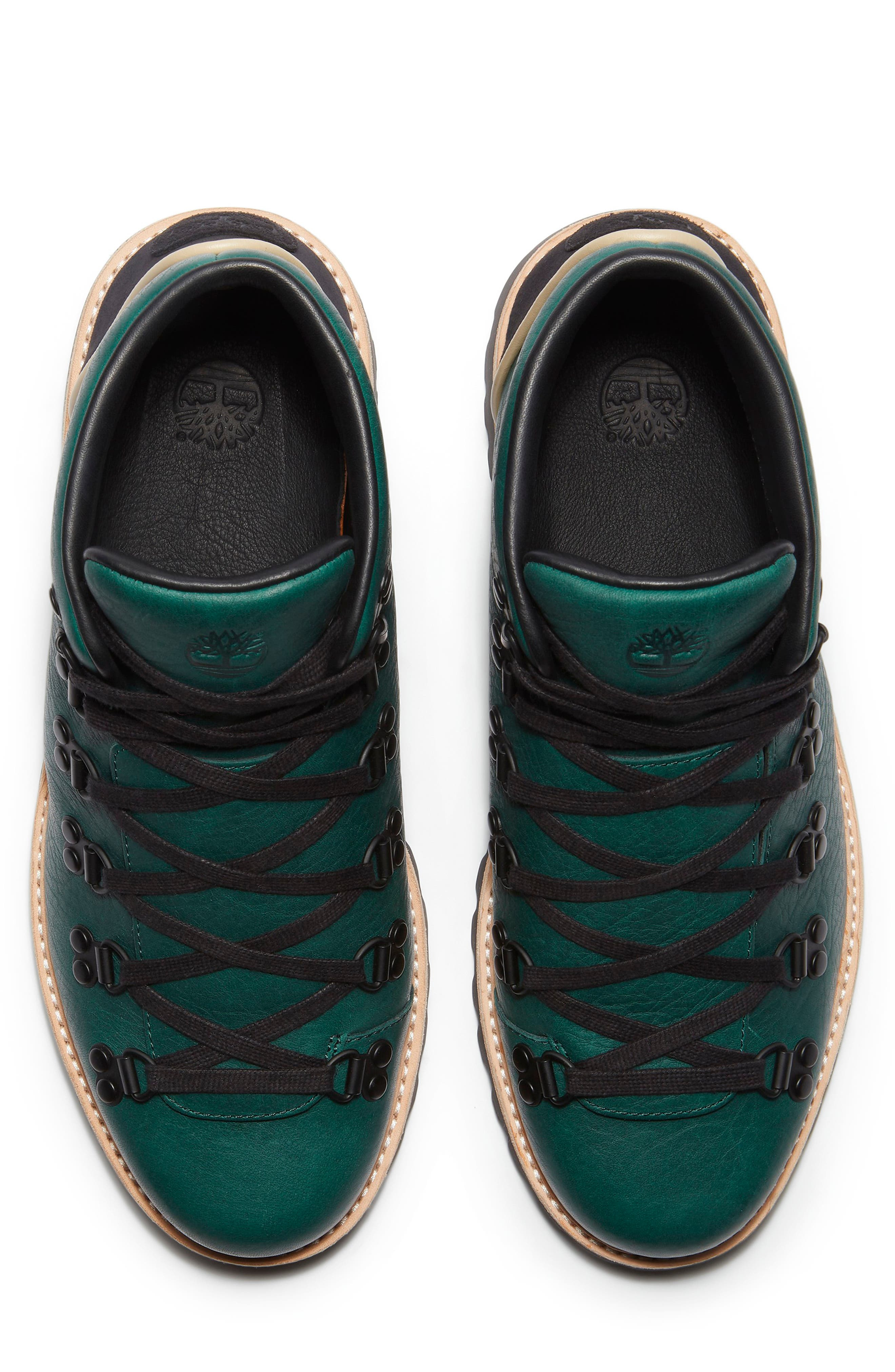 Timberland Authentic Hike Waterproof Mid Hiking Boot in Dark Green Full Grain at Nordstrom - 3