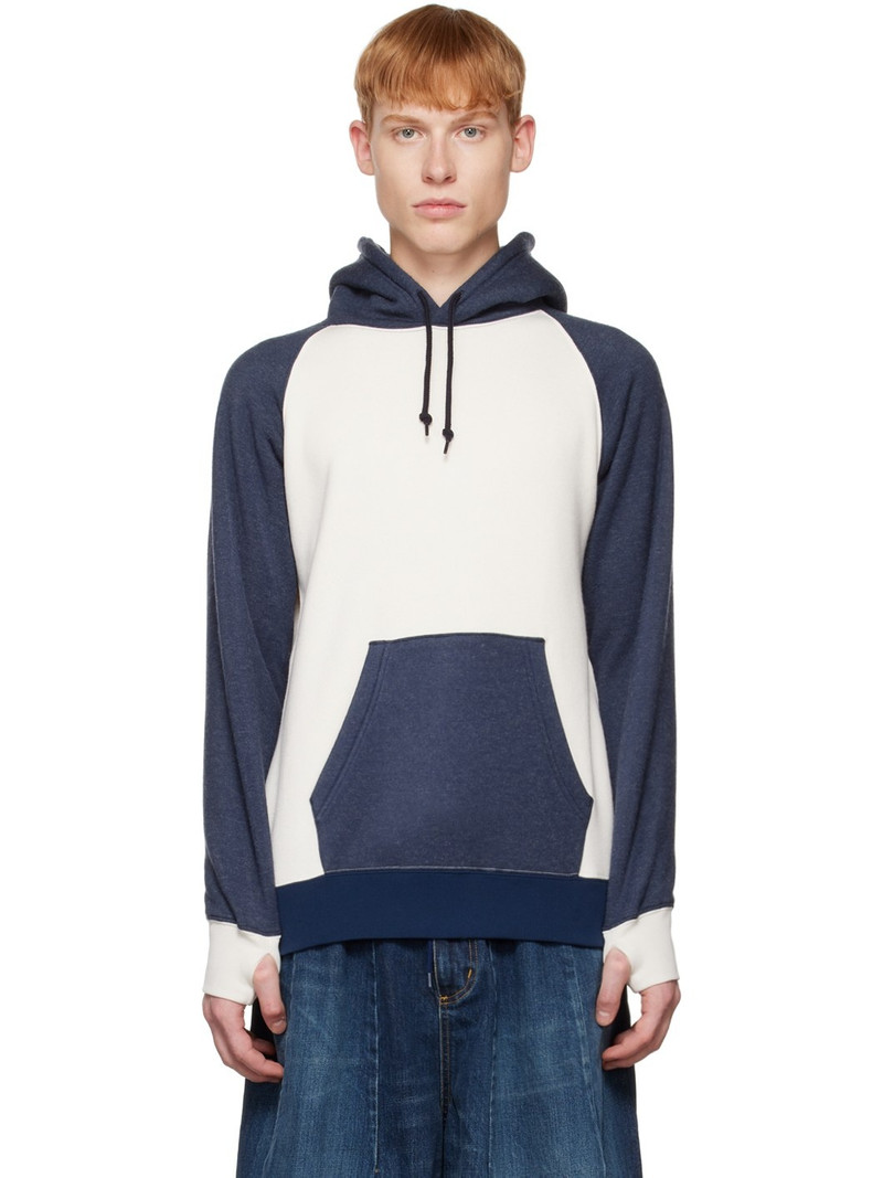 Navy & White 2Tone Hoodie 1