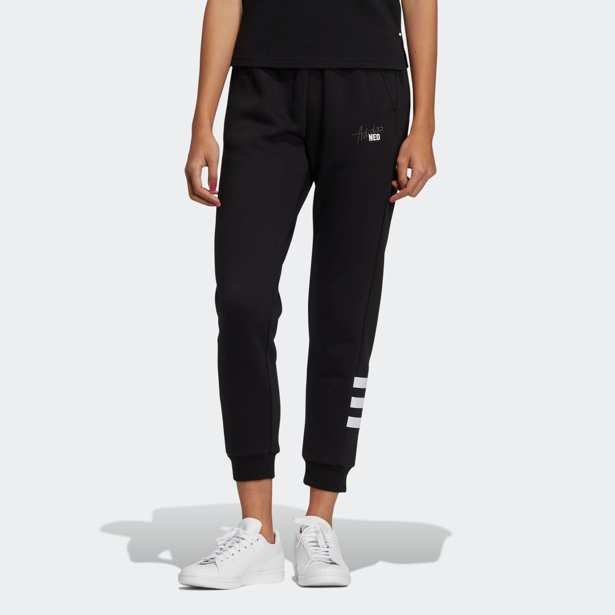 (WMNS) adidas Neo Track Pants 'Black' HB7391 - 2
