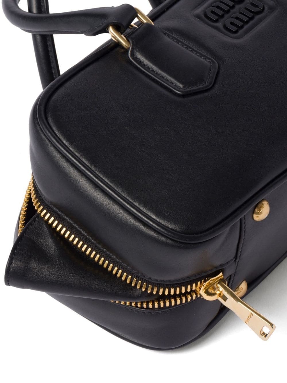mini Arcadie leather top-handle bag - 3