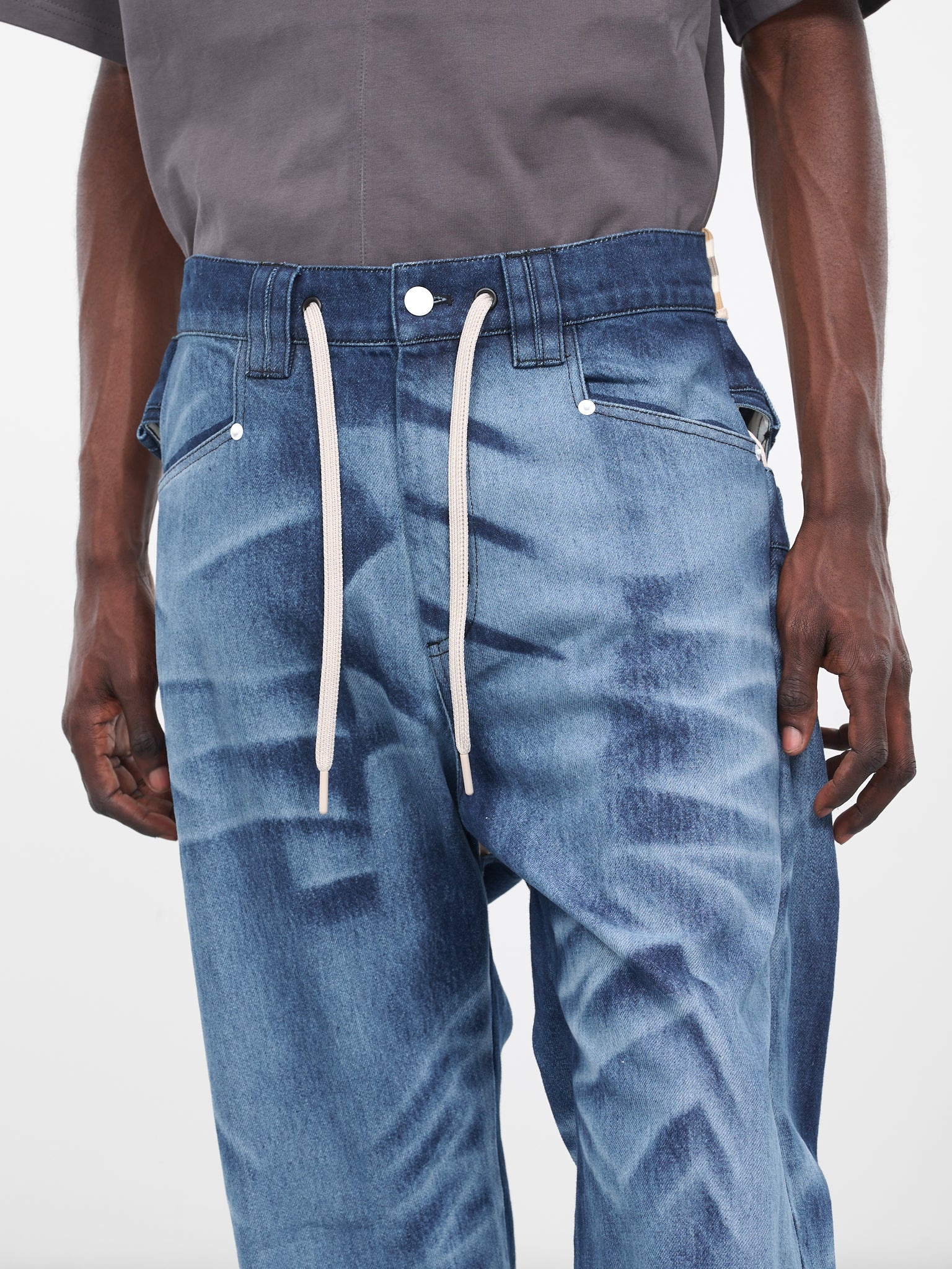 Del Cross-Over Low-Ride Jeans - 4