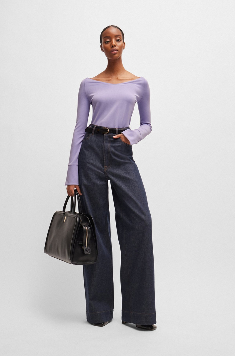 SLIM-FIT TOP WITH METAL CUFF BUTTONS 3