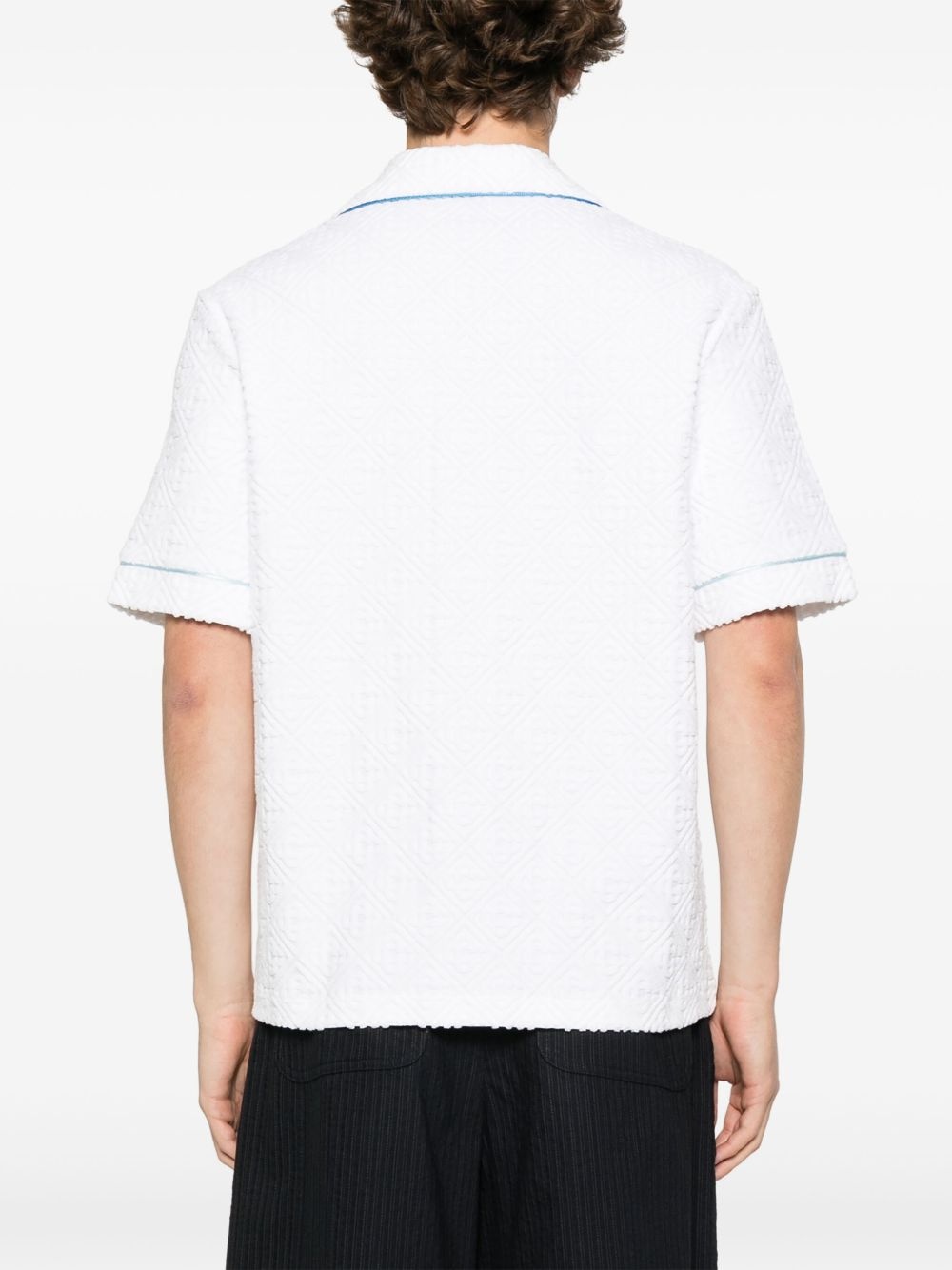monogram towelling shirt - 4