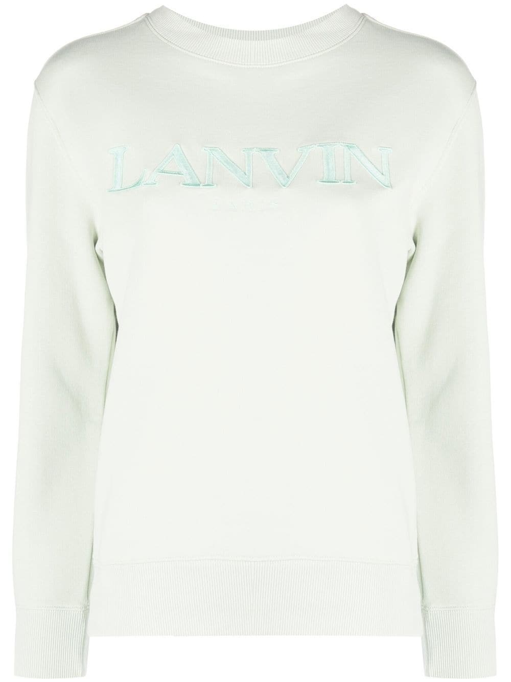 embroidered-logo cotton sweatshirt - 1