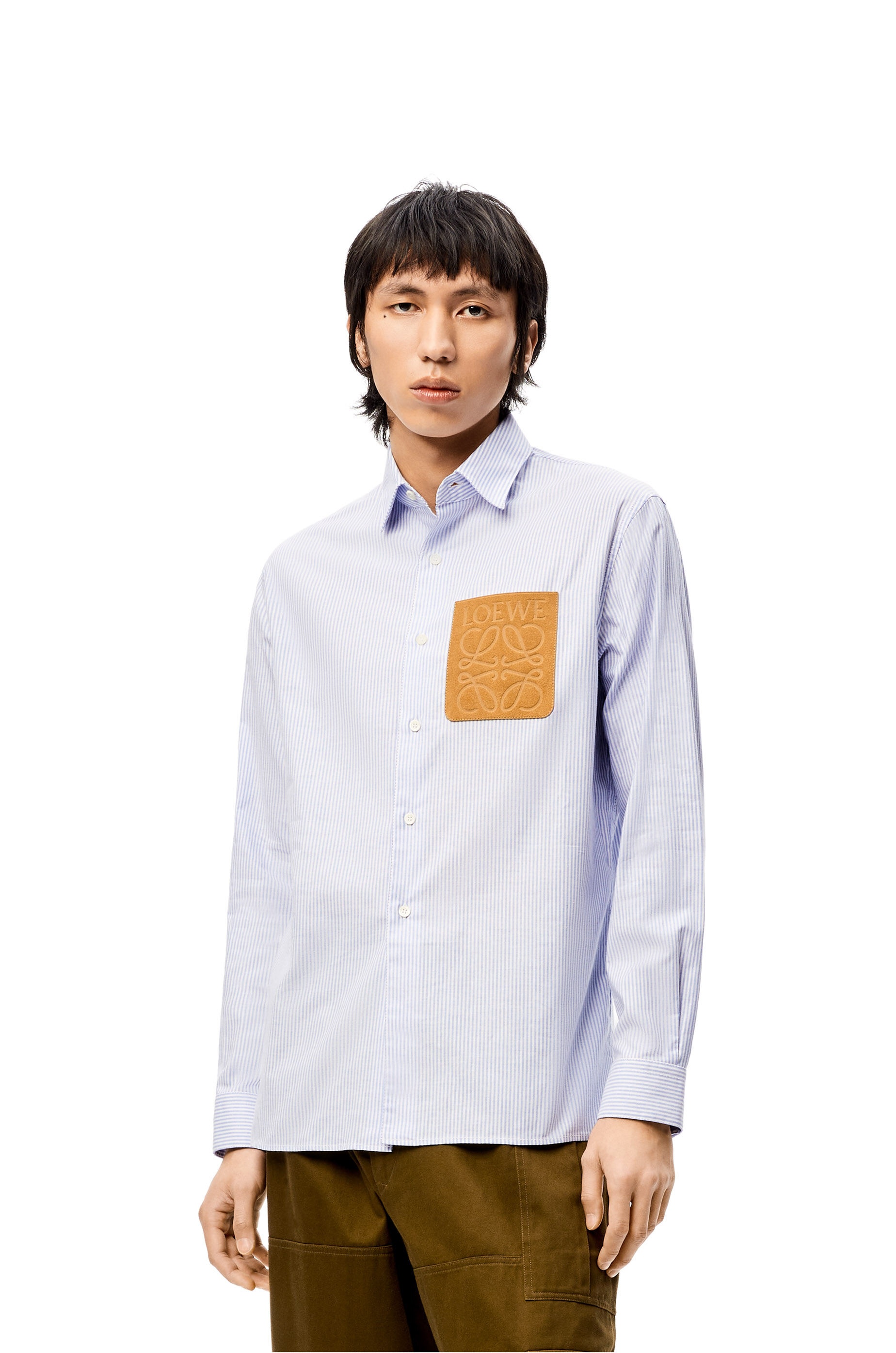 Anagram stripe shirt in cotton - 3