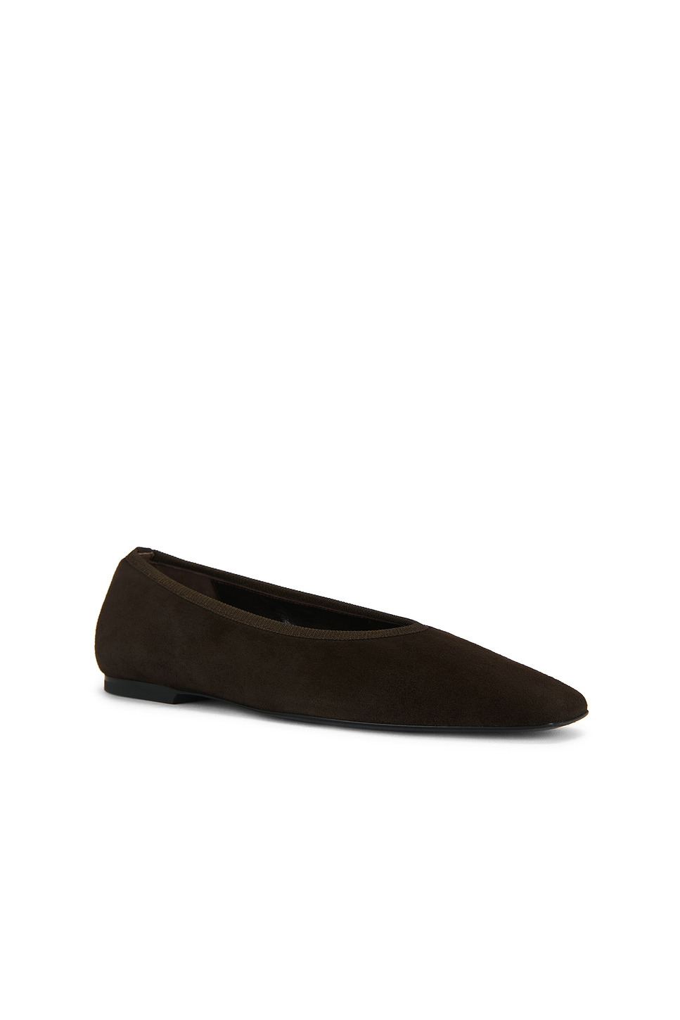 Minimalist Suede Ballerina Flat - 2